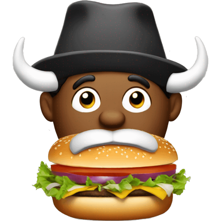 Bull cook burger  emoji