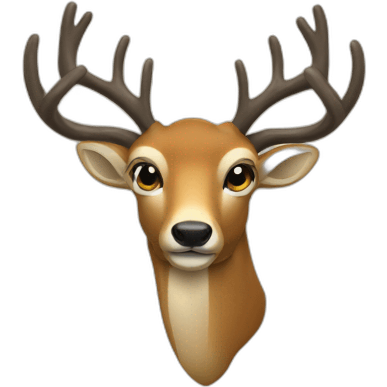 drinking beer deer emoji