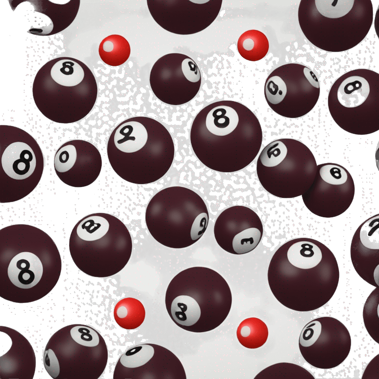 8 ball dark red emoji