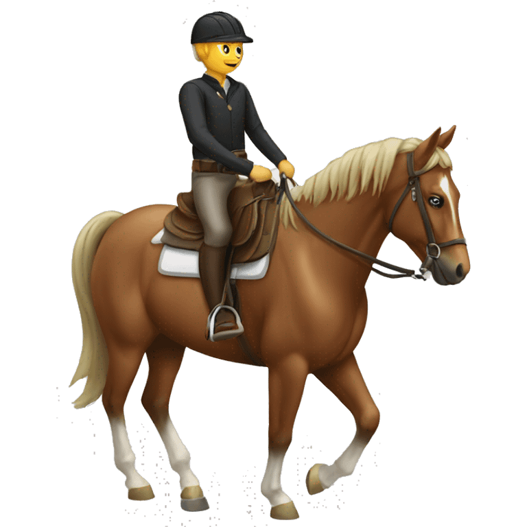   horse riding horse emoji