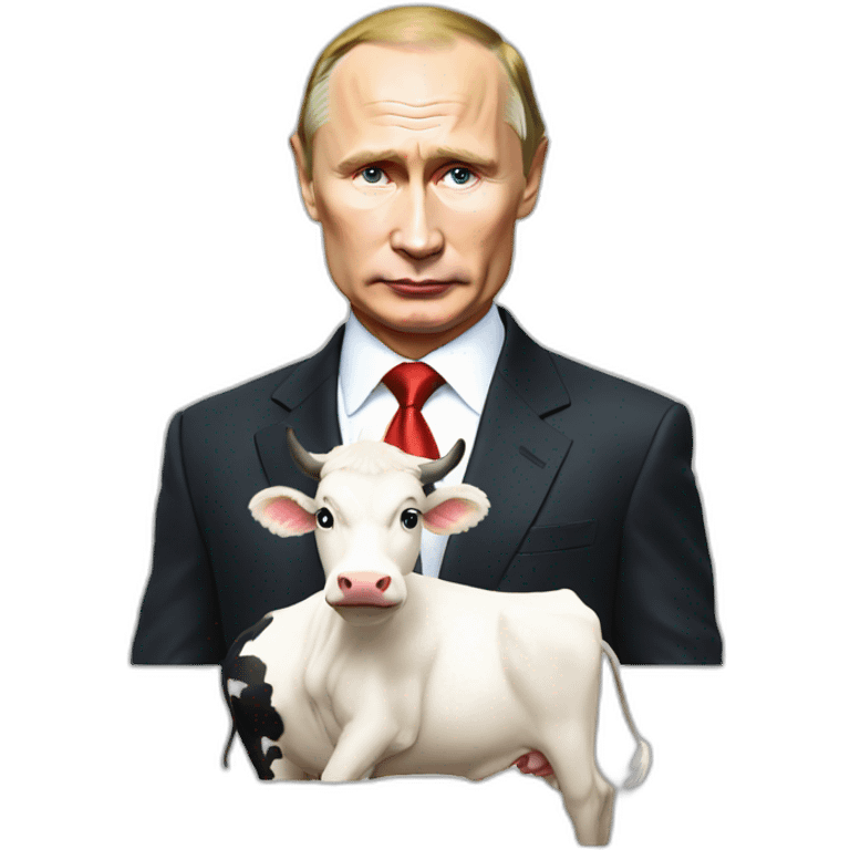 putin on electric cow emoji