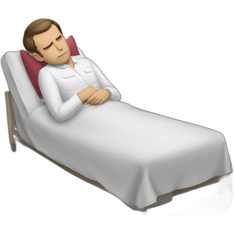 Macron sleeping emoji