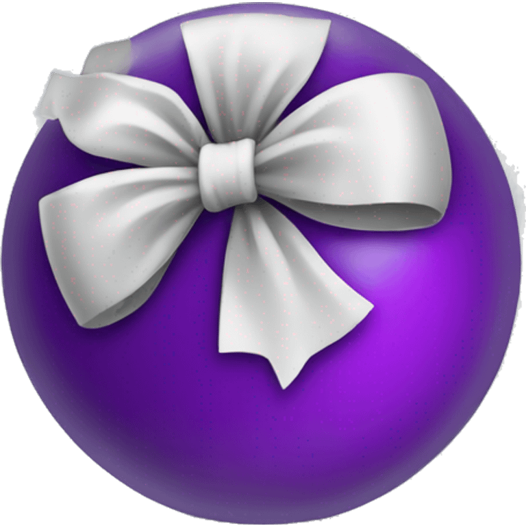 Disko ball with bow emoji