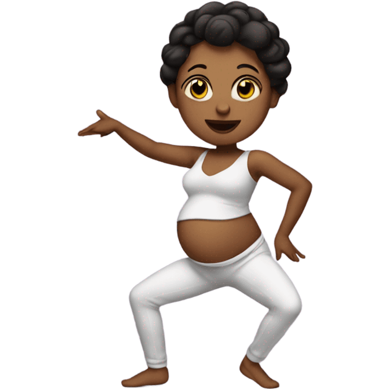 Pregnant dancer emoji