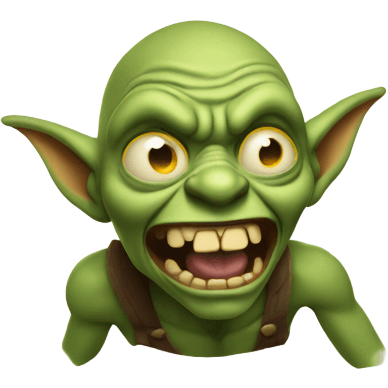 Goblin going crazy mode emoji