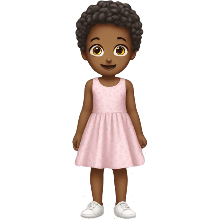 toddler in cute dress emoji