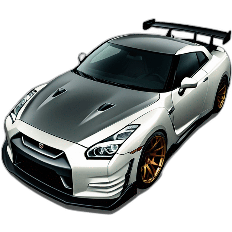 nissan gtr r35 liberty walk emoji