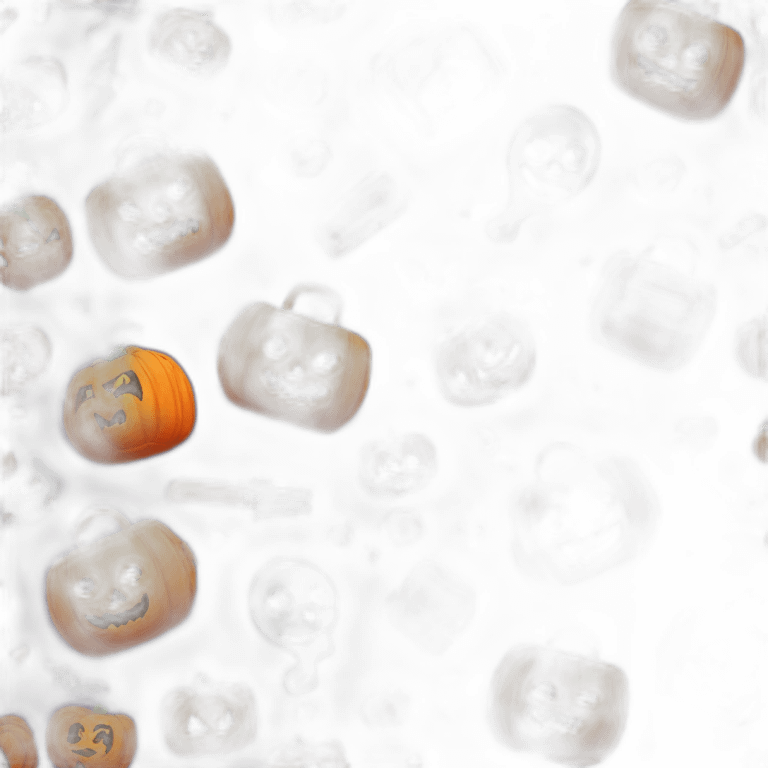 3d halloween themed luggage emoji