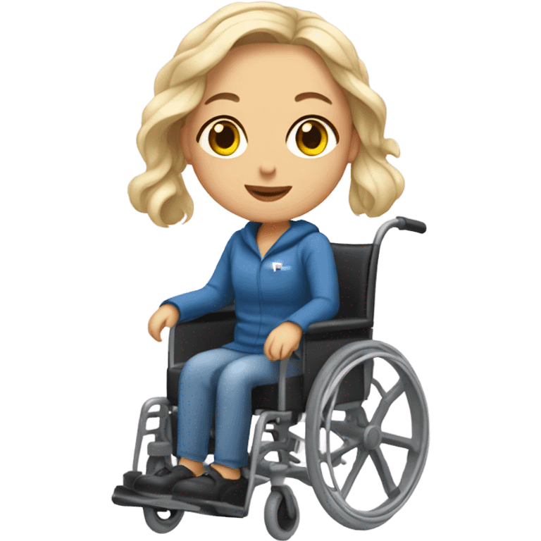 Poland Girl in a wheelchair  emoji