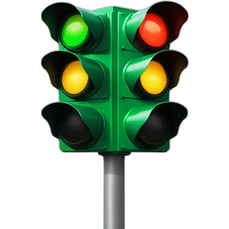 green traffic light emoji