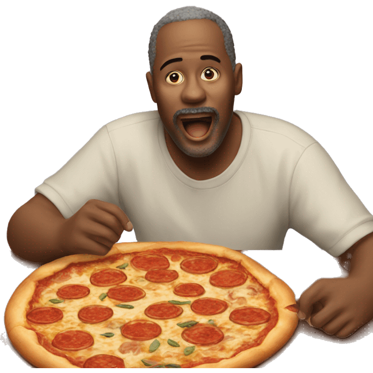 aurthur morgan eating pizza emoji