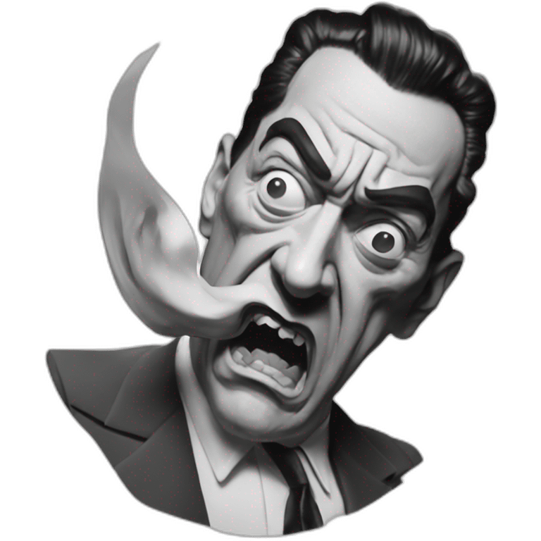 Salvador Dali angry doomguy emoji