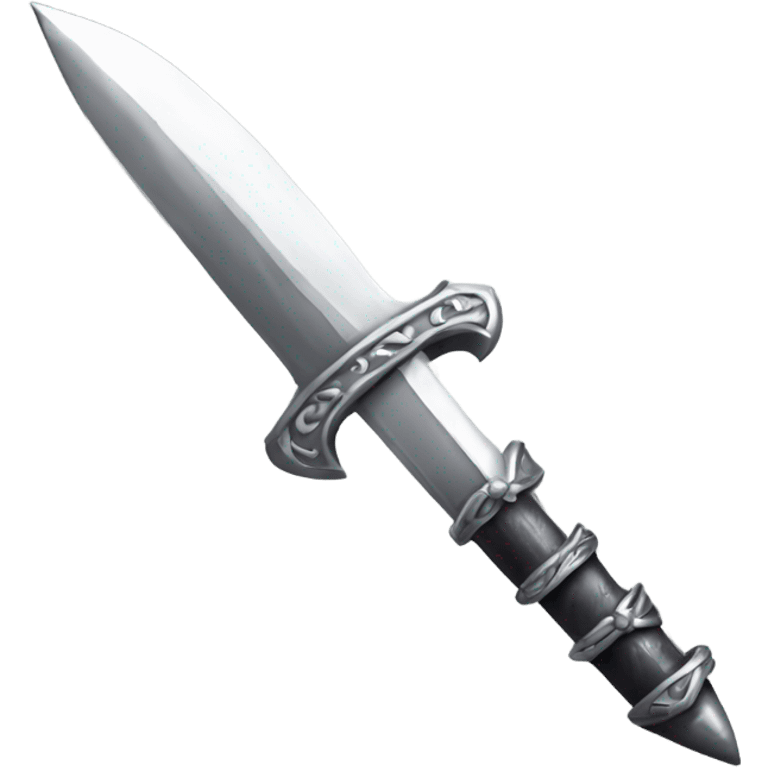 silver gothic dagger emoji