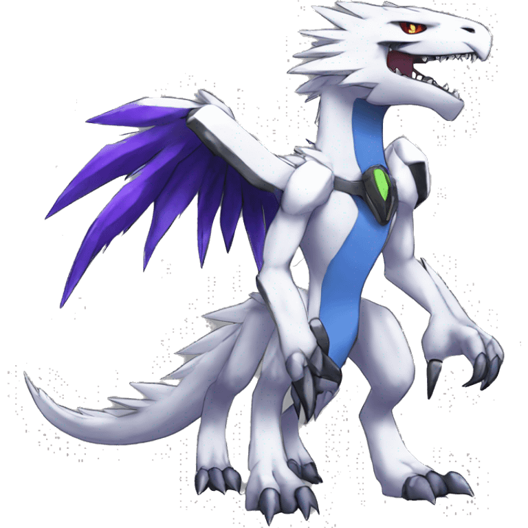  Cool Edgy Shiny Digimon-Fakemon-Raptor-Sergal-Vernid full body emoji