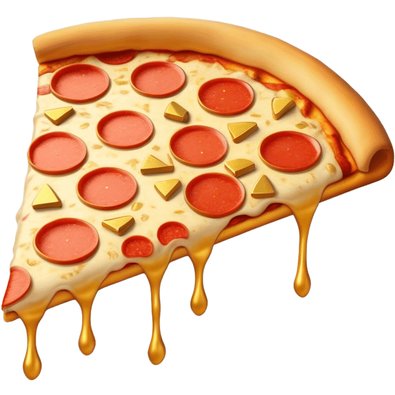 Pizza with gold bars emoji