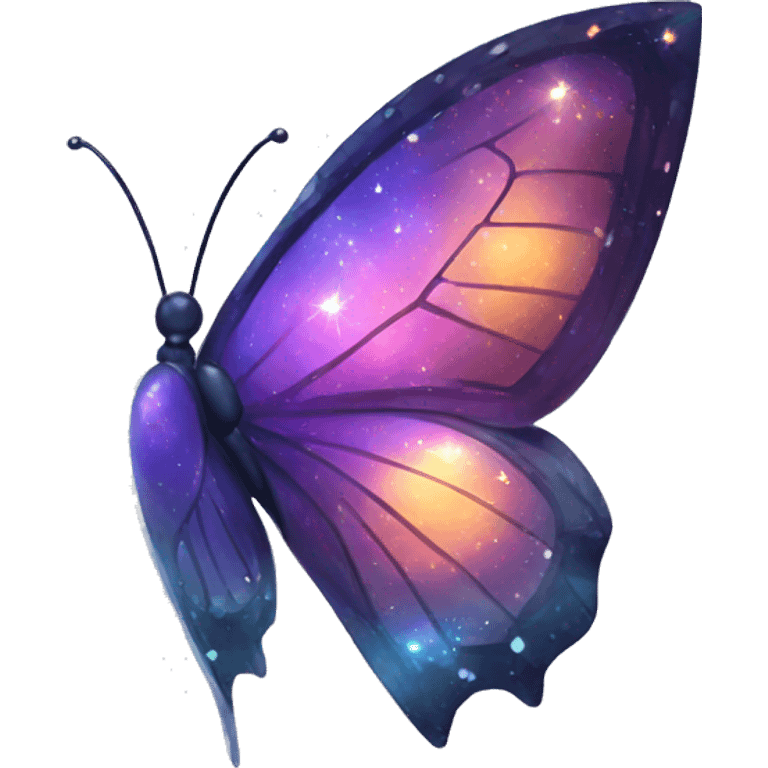 Nebula Gemstone Crystal Butterfly emoji