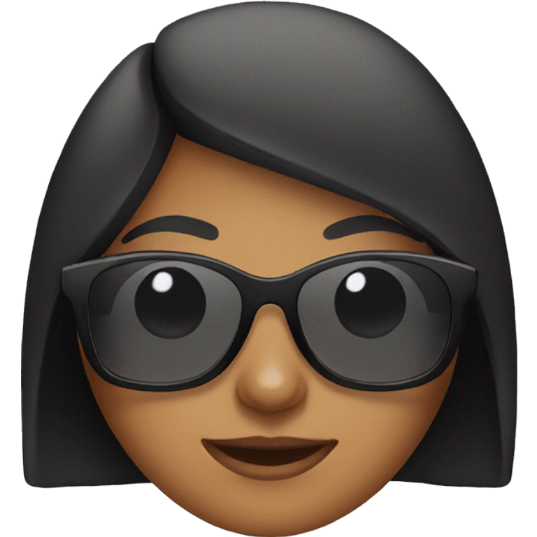 Girl with sunglasses emoji