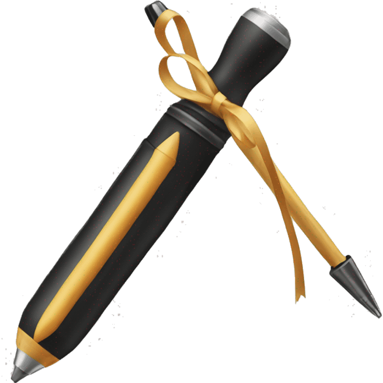 wax pen and bow emoji