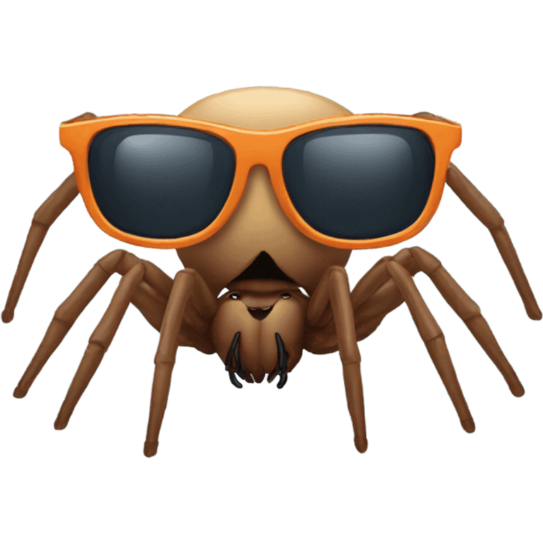 Spider with sunglasses emoji