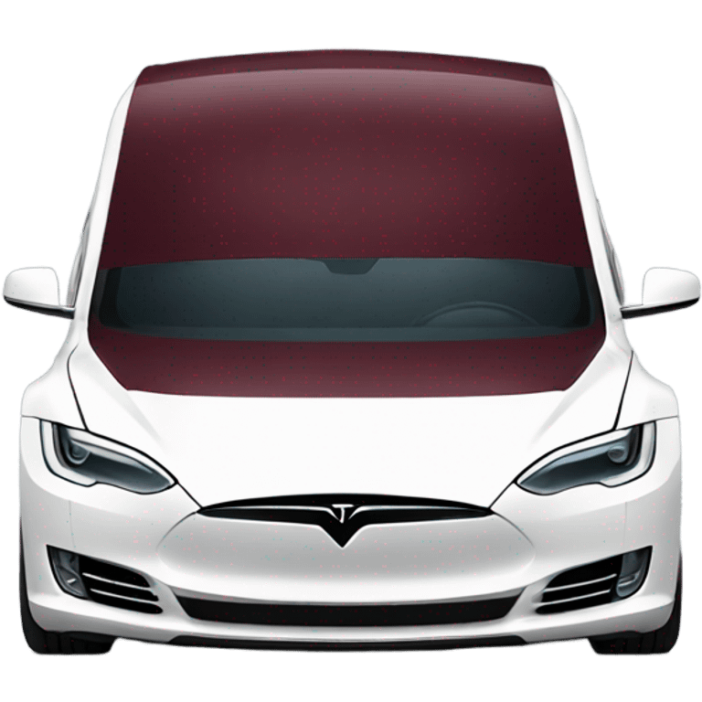 burgundy tesla emoji