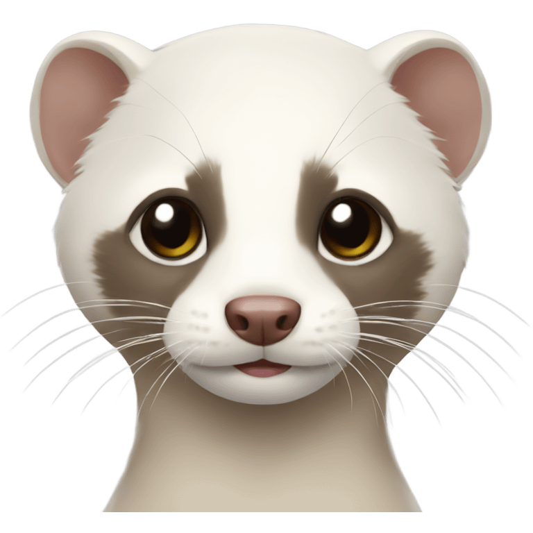 Ferret white  emoji