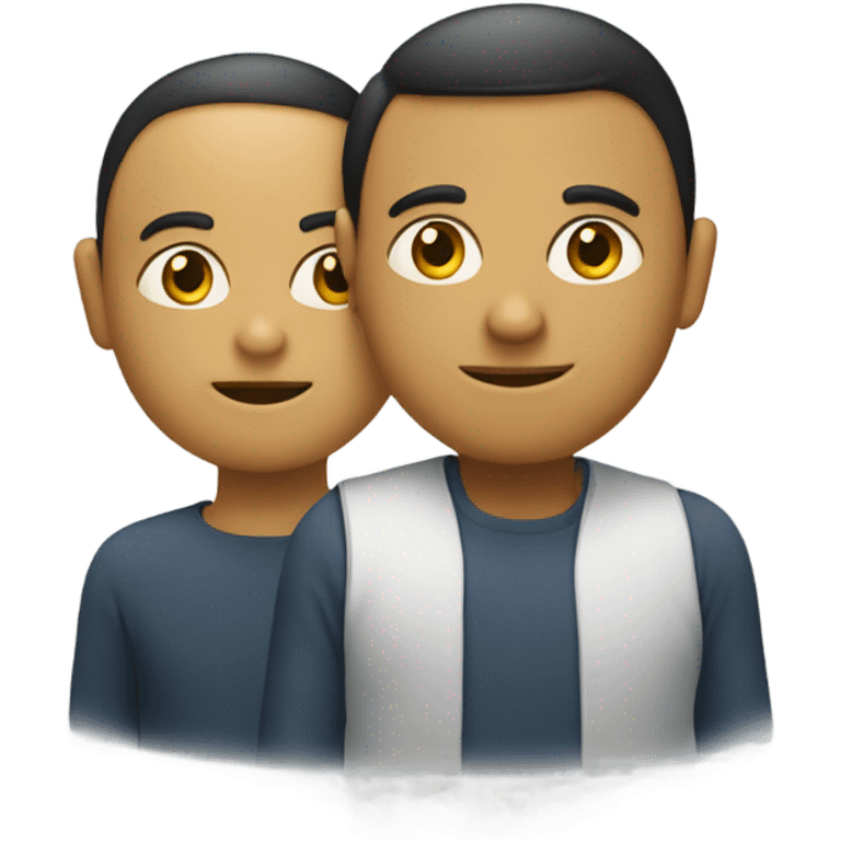 Deux tête avec une connexion  emoji