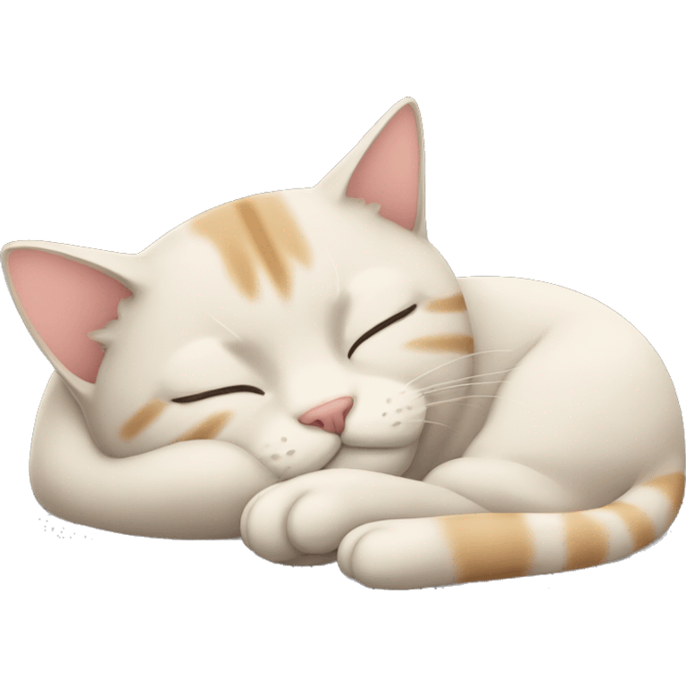 Cat sleeping emoji