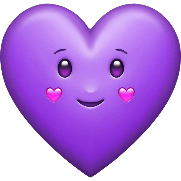 Purple Heart with the letters Riley in the middle  emoji