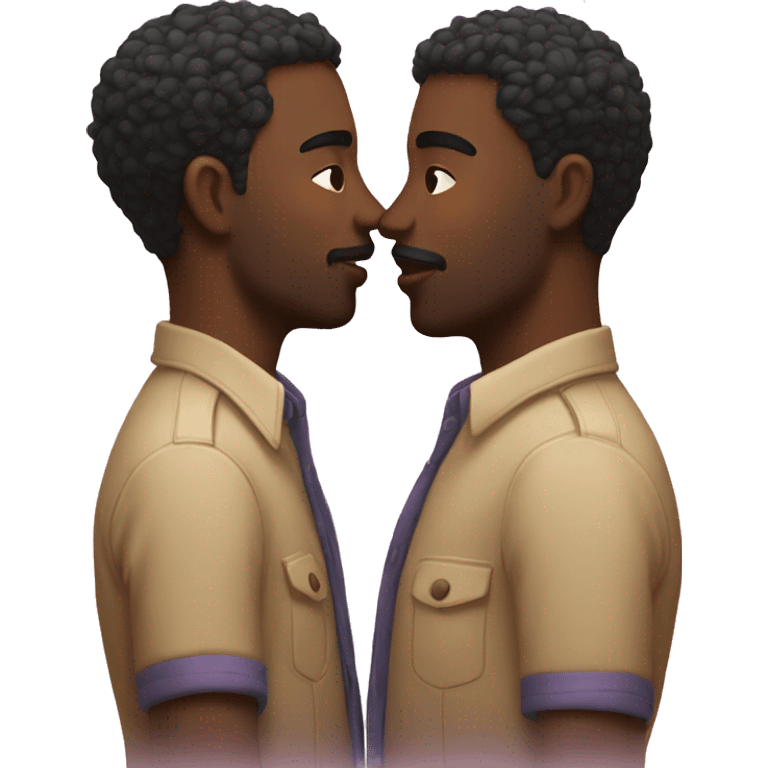 Two gay men kissing emoji