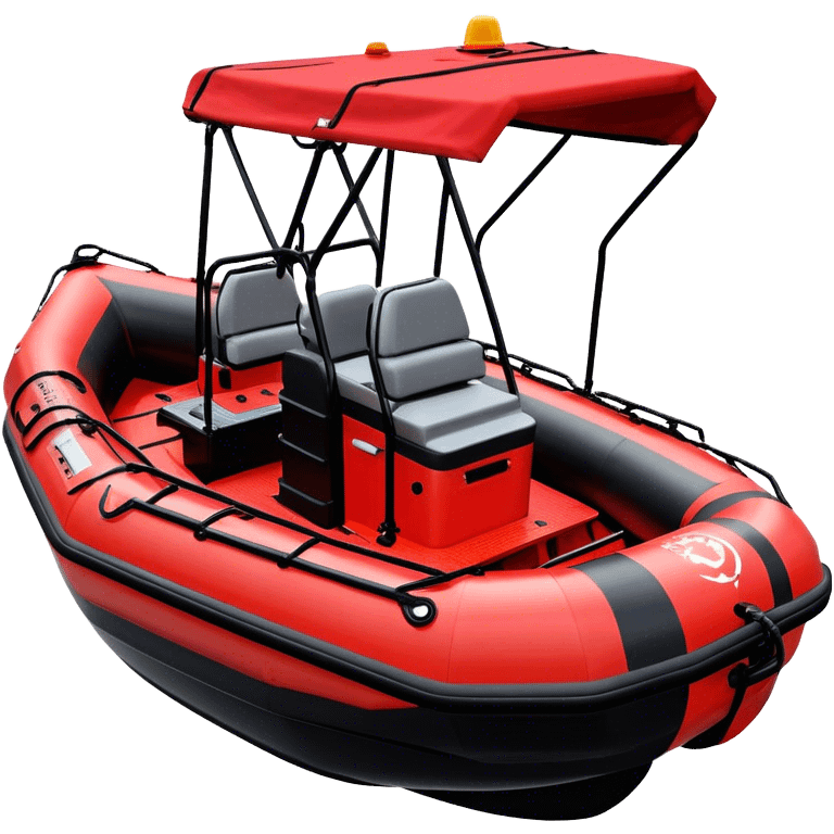 Rescue Boat - Zodiac Pro 850 (Model Year: 2022) (Iconic colour: Red and black) emoji