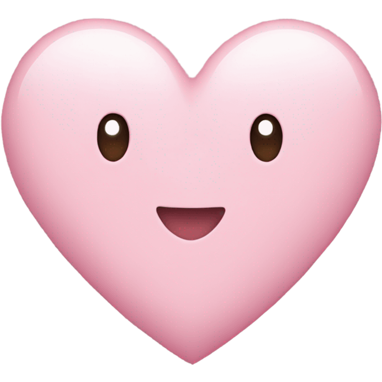 Light pink heart emoji