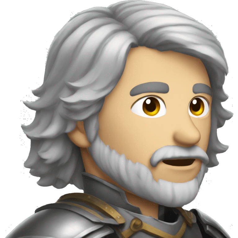 grey hair knight emoji