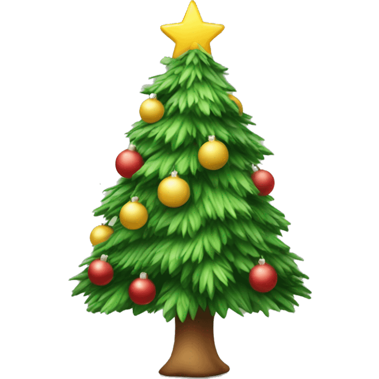 Cute Christmas tree emoji