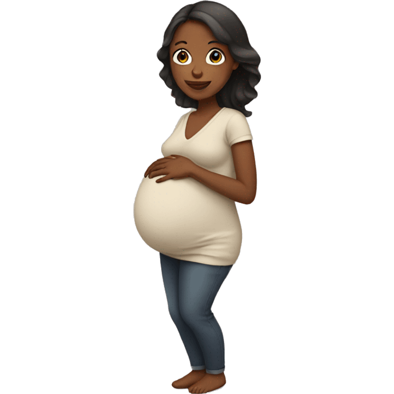 pregnant woman emoji