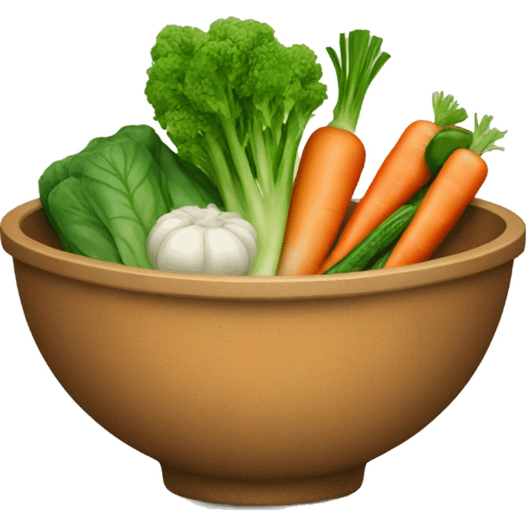 Bowl with vegetables  emoji