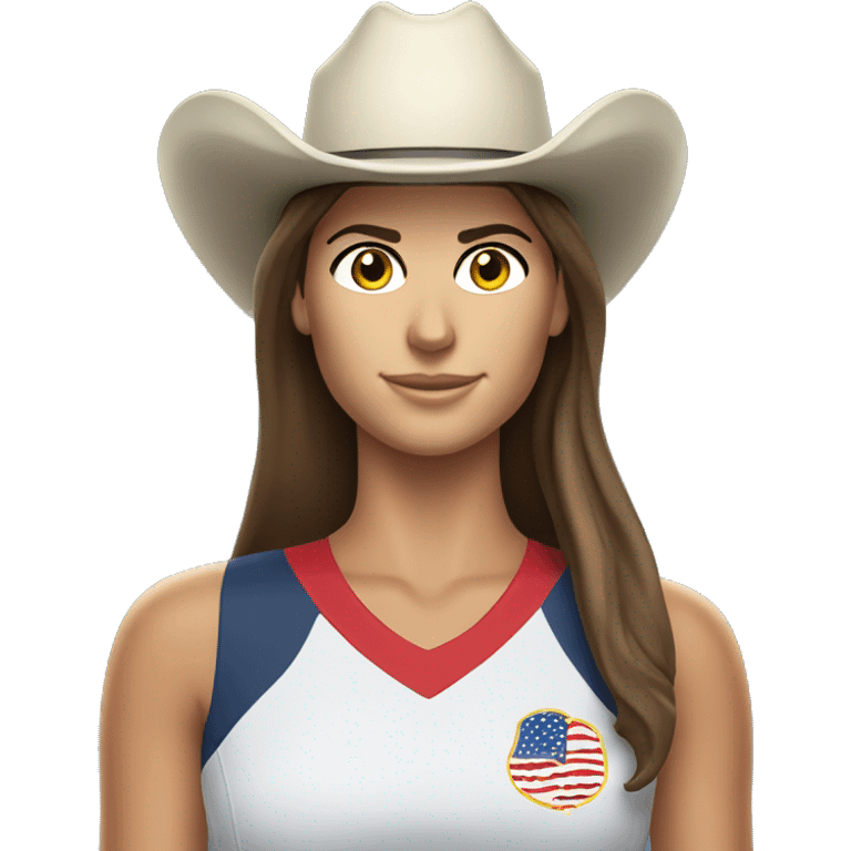 Alex Morgan wearing a cowboy hat  emoji