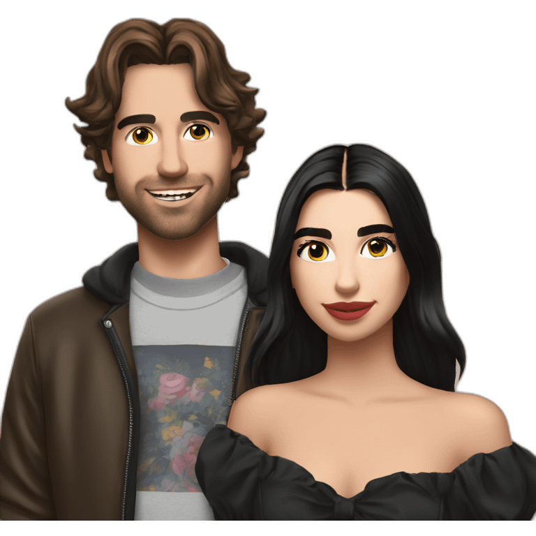 paul jason klein with dua lipa emoji