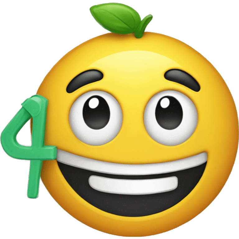 A reusable scrap item with a smiling emoji on it emoji