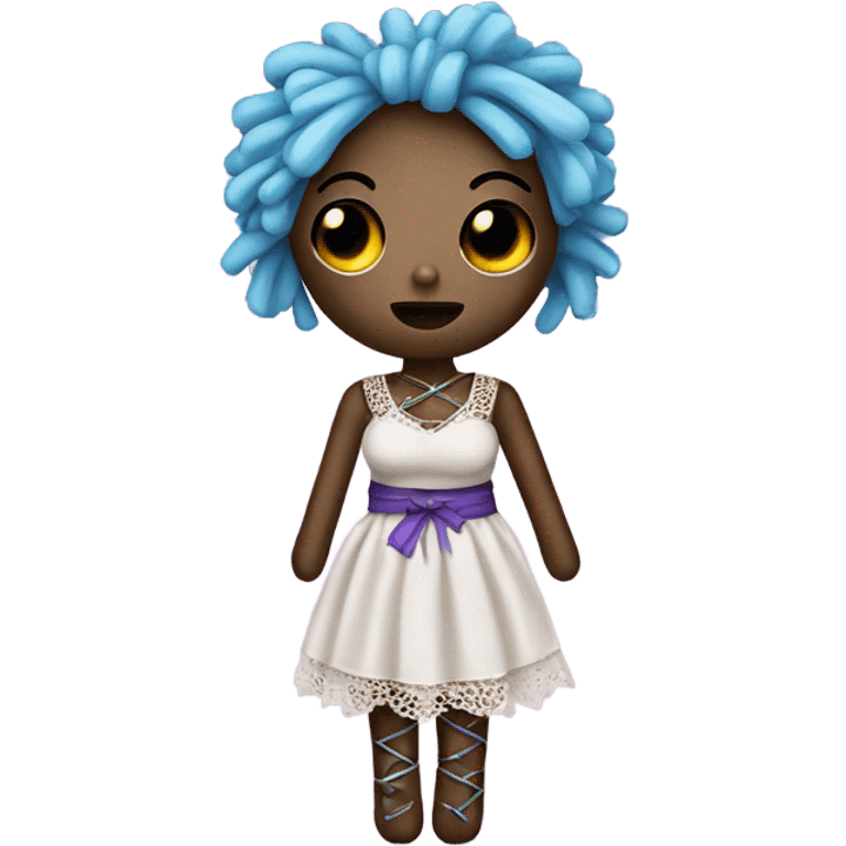 cute girly voodoo doll emoji