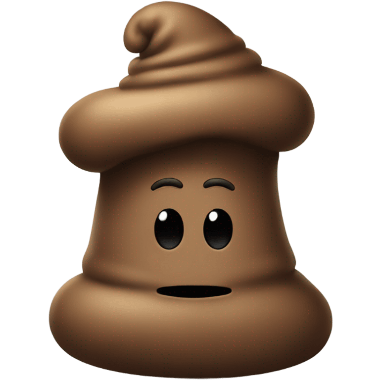 Tall poo with hat emoji