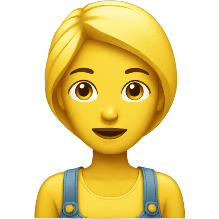 Shopping yellow woman emoji