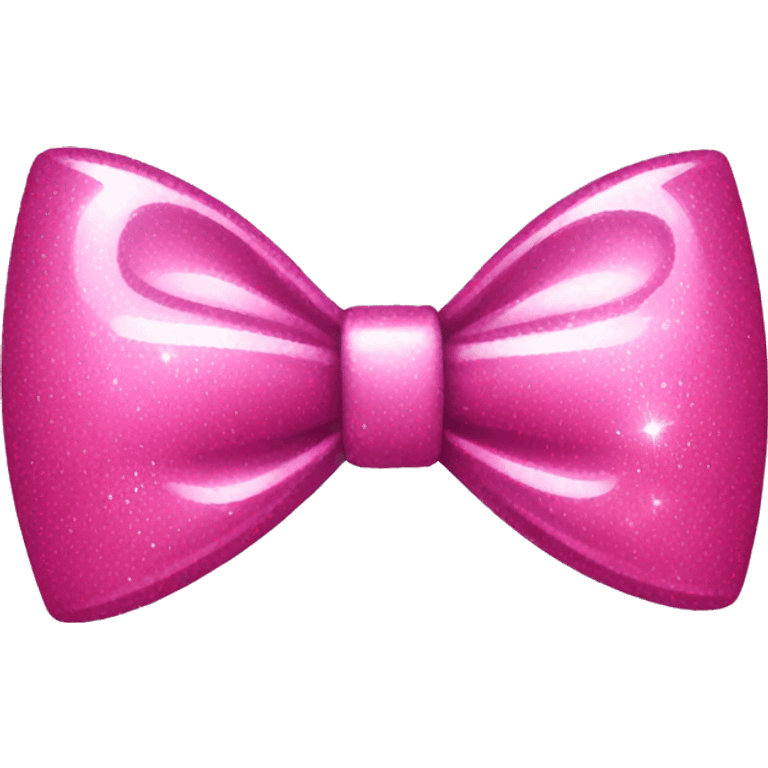 pink sparkling bow emoji