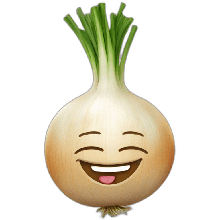 Happy onion emoji