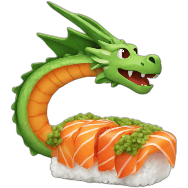 Dragon sushi emoji