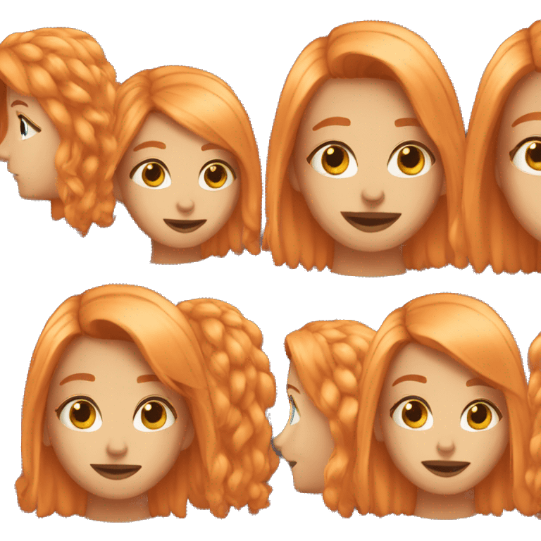 I want the same emoji but with orange hair emoji