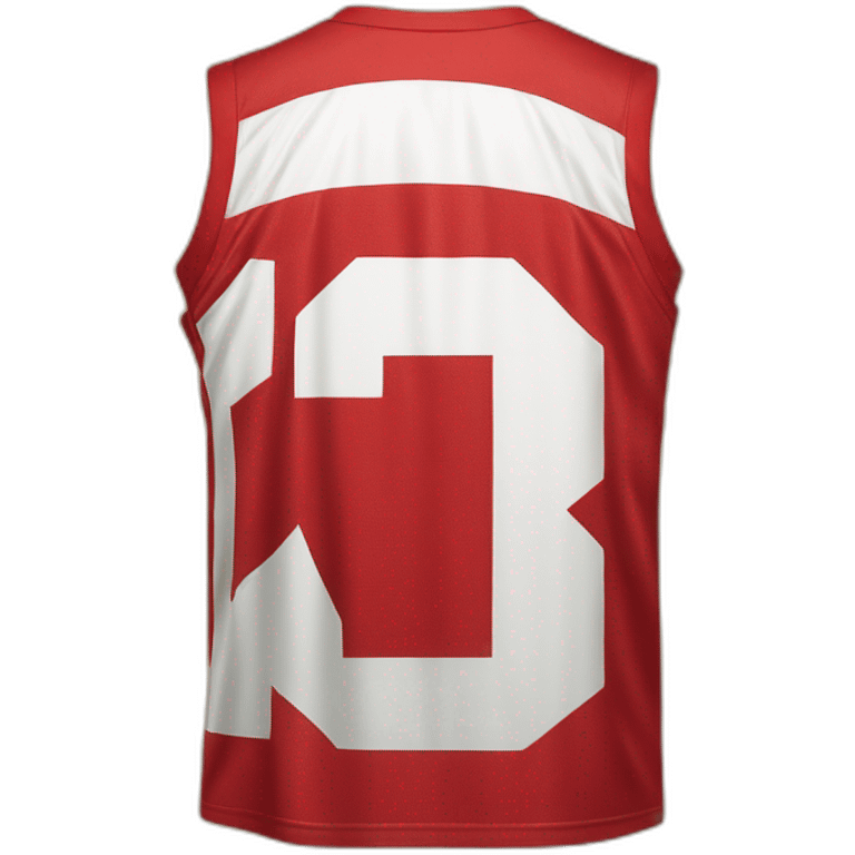 red basketball jersey number 13 emoji