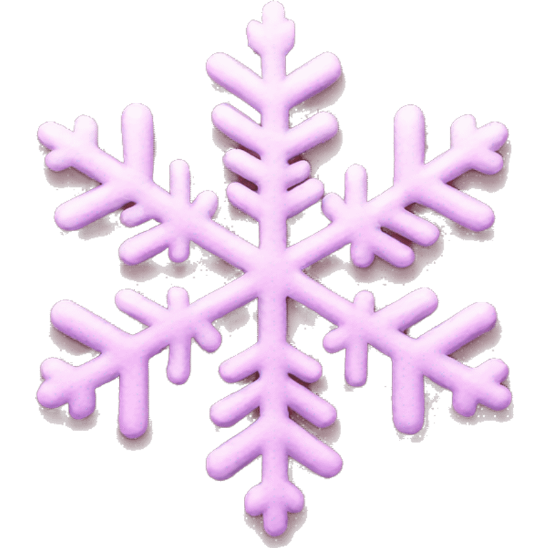 Pink snowflake  emoji