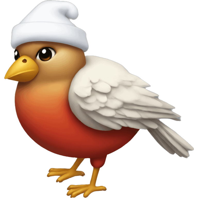 Bird Santa emoji