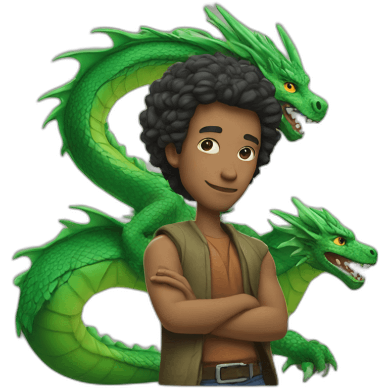 man with dragon ha t emoji