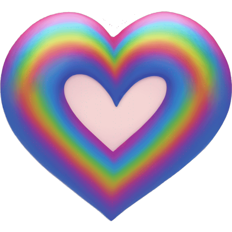 Rainbow heart  emoji